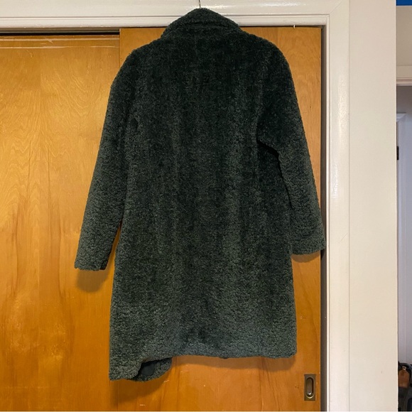 Halogen x Atlantic-Pacific Teal Teddy Coat - Picture 4 of 6